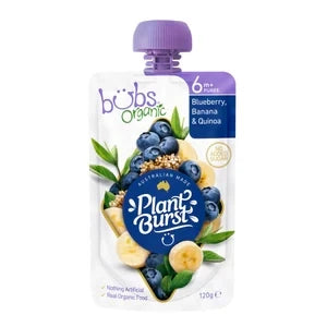 Bubs organic blueberry and banana, 6 Months + – refreshmart.lk